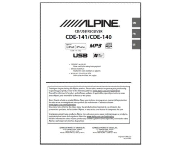 Alpine ALP-OM-CDE141