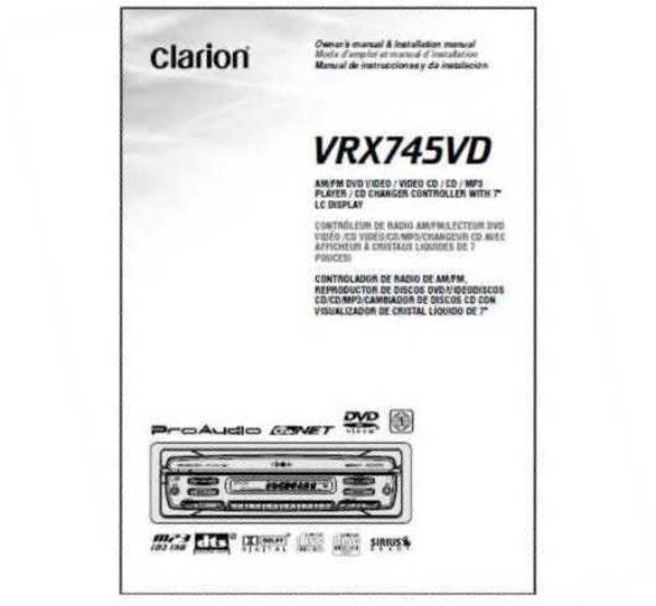Clarion CLA-OMVRX745VD
