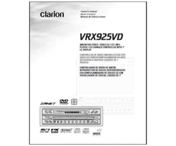 Clarion CLA-OMVRX925VD